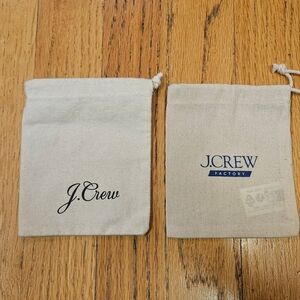 J.Crew And J.Crew Factory Linen Drawstring Jewelry Pouch - 4"×5"